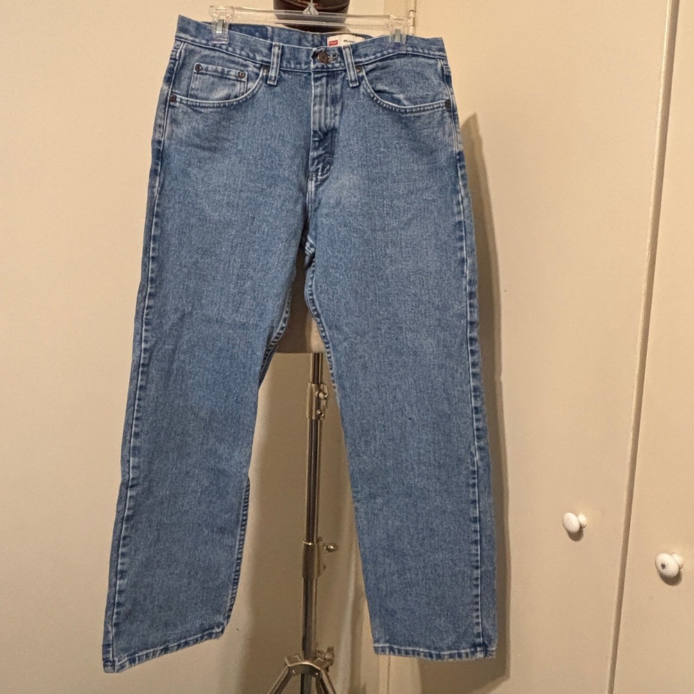 VTG Wrangler Premium Quality Relaxed Fit Jeans Mens 32x30 Medium Wash Blue